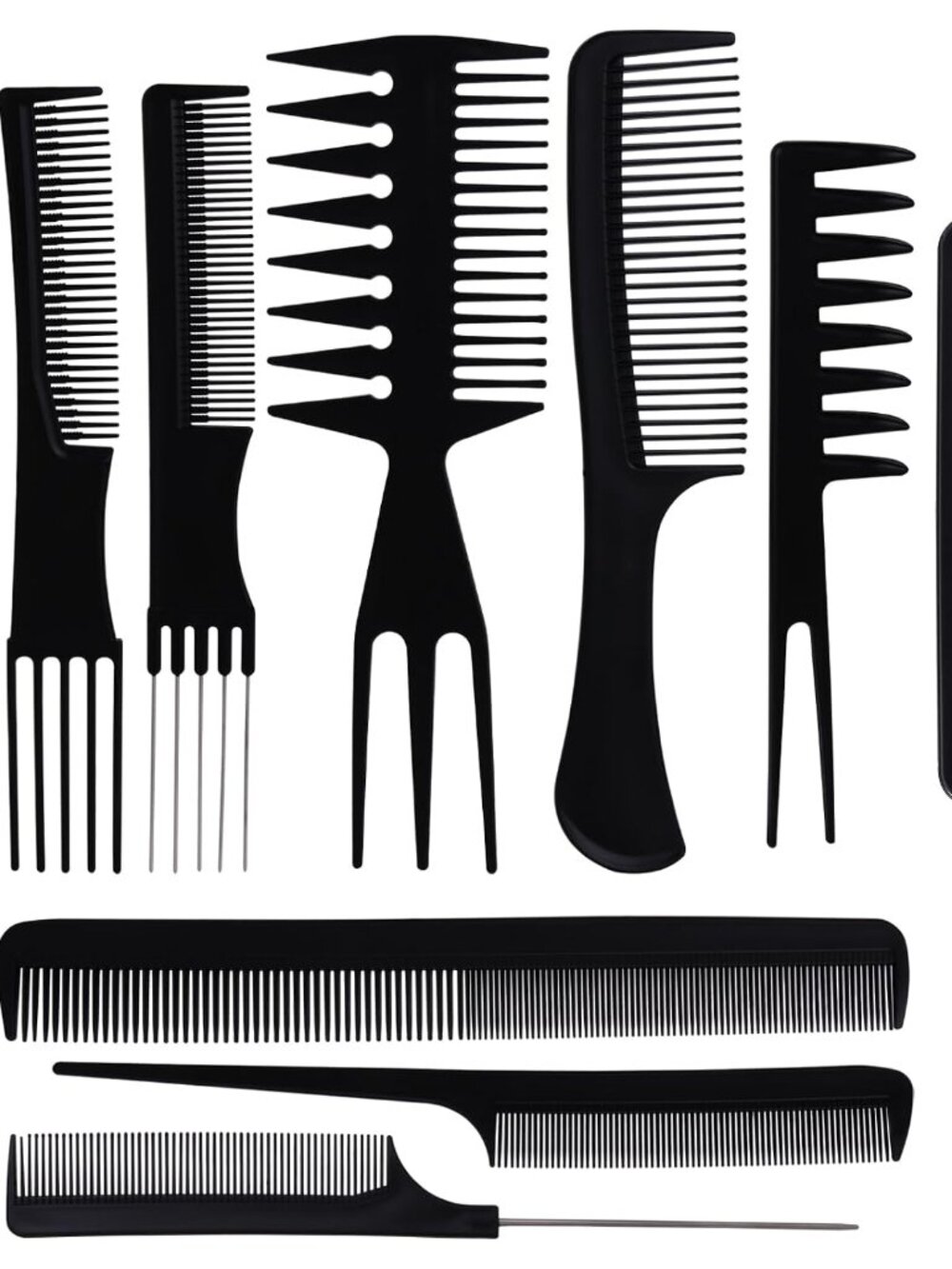 Styling Hair Comb 10PCS Hair Stylists Professional Styling Comb Set Variety Pack